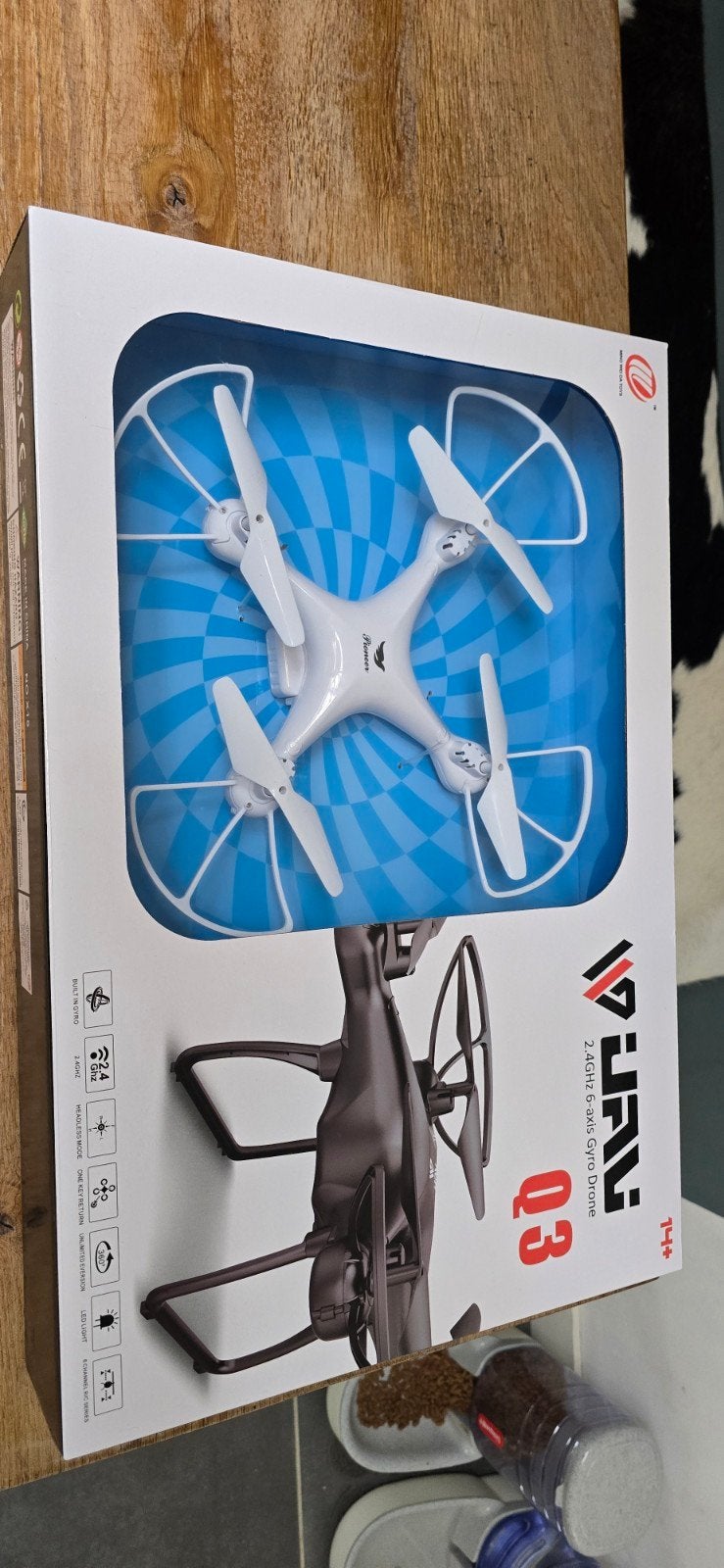 W-PLAY Q3 2.4GHz 6-assige Gyro Drone - Wit, Ophalen, Verlichting, Overige merken, Nieuw