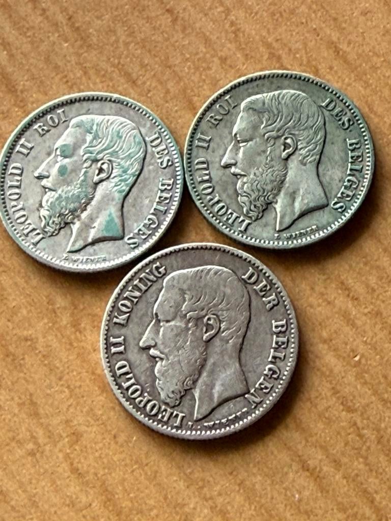 50 Cn 1886, Setje, Zilver, Ophalen of Verzenden, Zilver