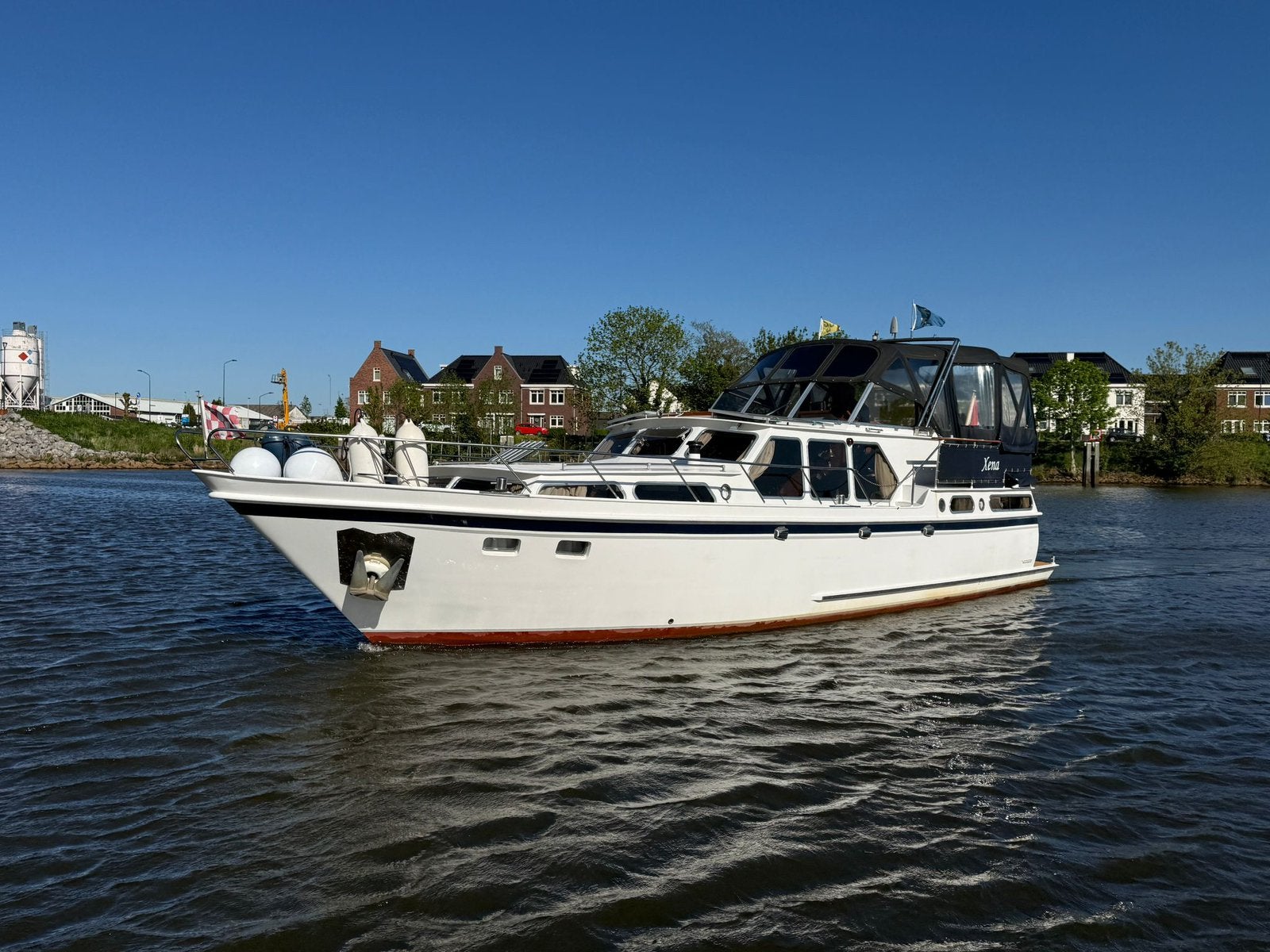 Motorjacht Valkkruiser 12.50 AK 106 PK Boegschroef Webasto, Watersport en Boten, Motorboten en Motorjachten, Overige merken, Gebruikt
