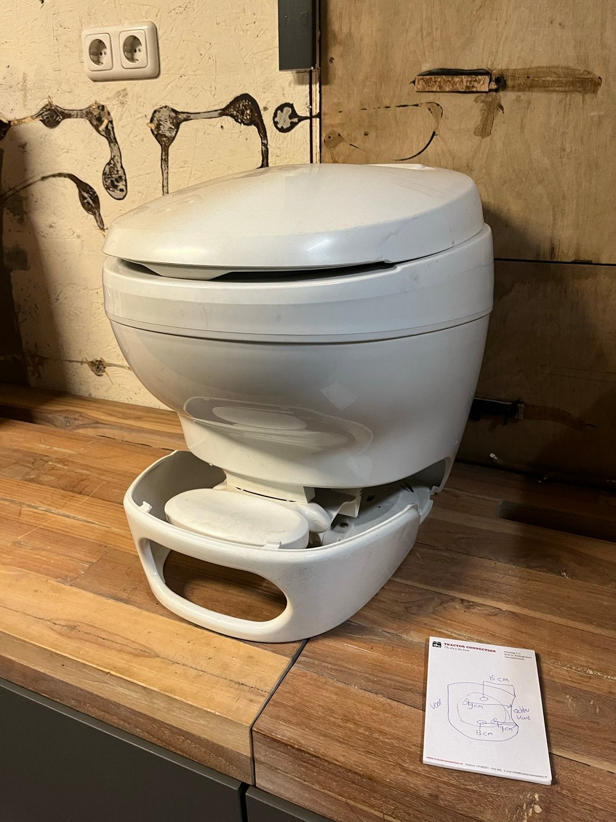 Thetford Doorspoel Toilet voor Boot, Caravan of Camper, Caravans en Kamperen, Ophalen of Verzenden, Zo goed als nieuw