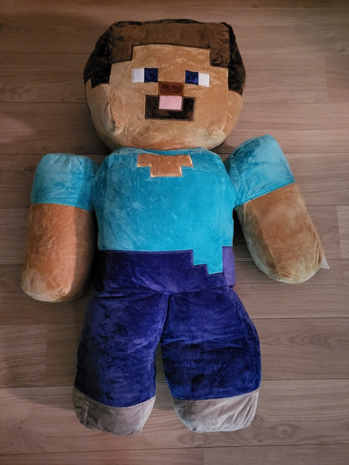 Grote Minecraft Steve Knuffel XXL, Gebruikt, Overige merken, Overige karakters, Overige typen