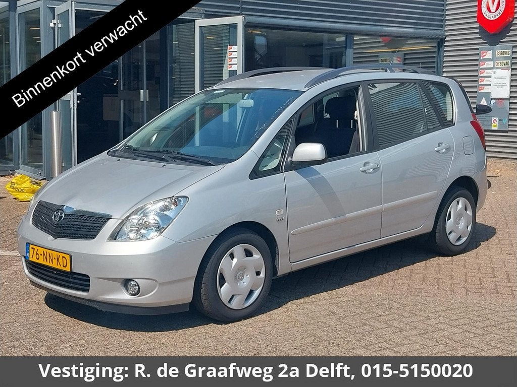 Toyota Corolla Verso 1.8 VVT-i Linea Sol Automaat | Climate, Gebruikt, Zwart, 4 cilinders, Origineel Nederlands