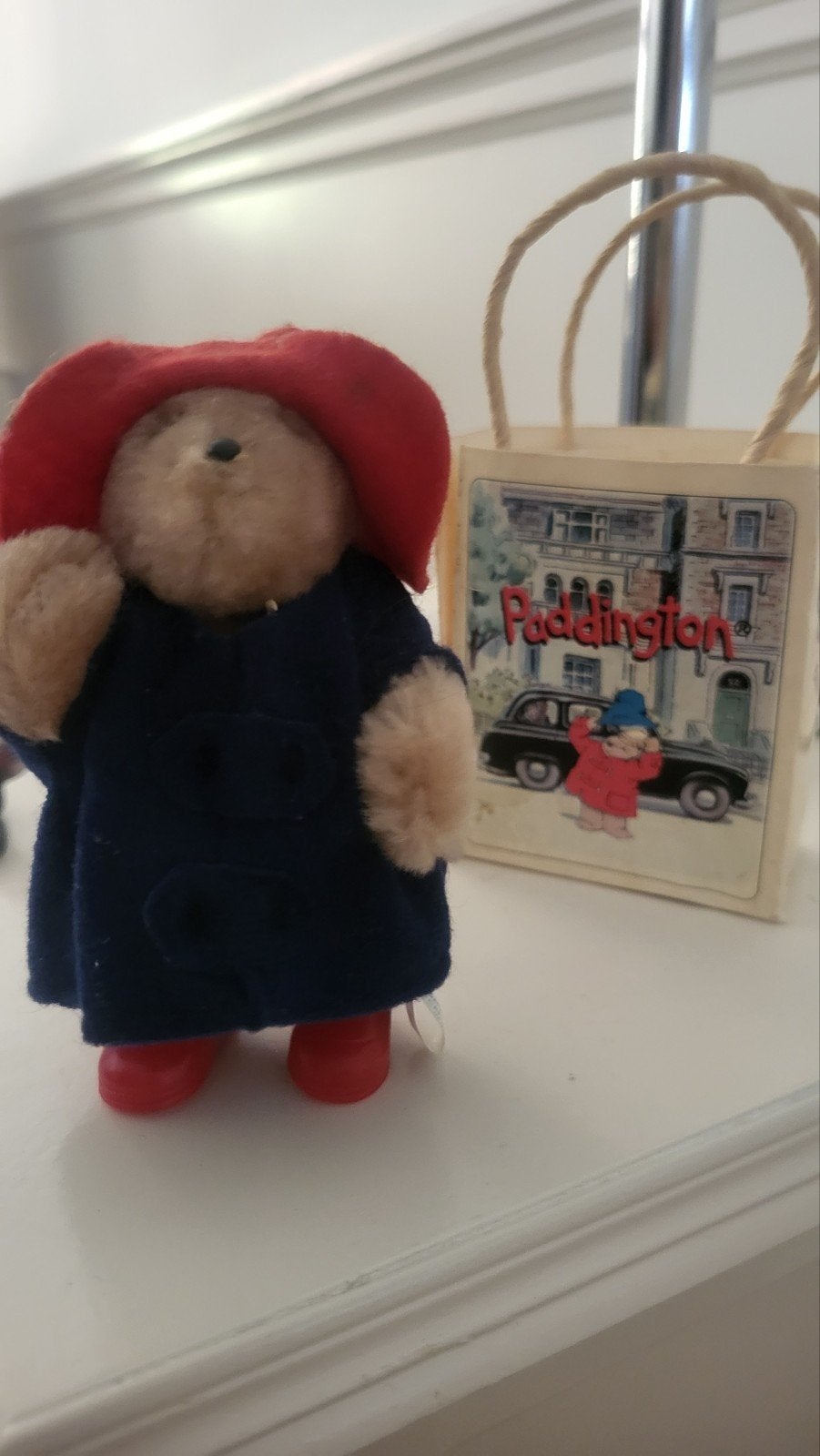 Vintage Paddington Bear 10 cm - in tasje  goed, Verzamelen, Ophalen of Verzenden, Gebruikt