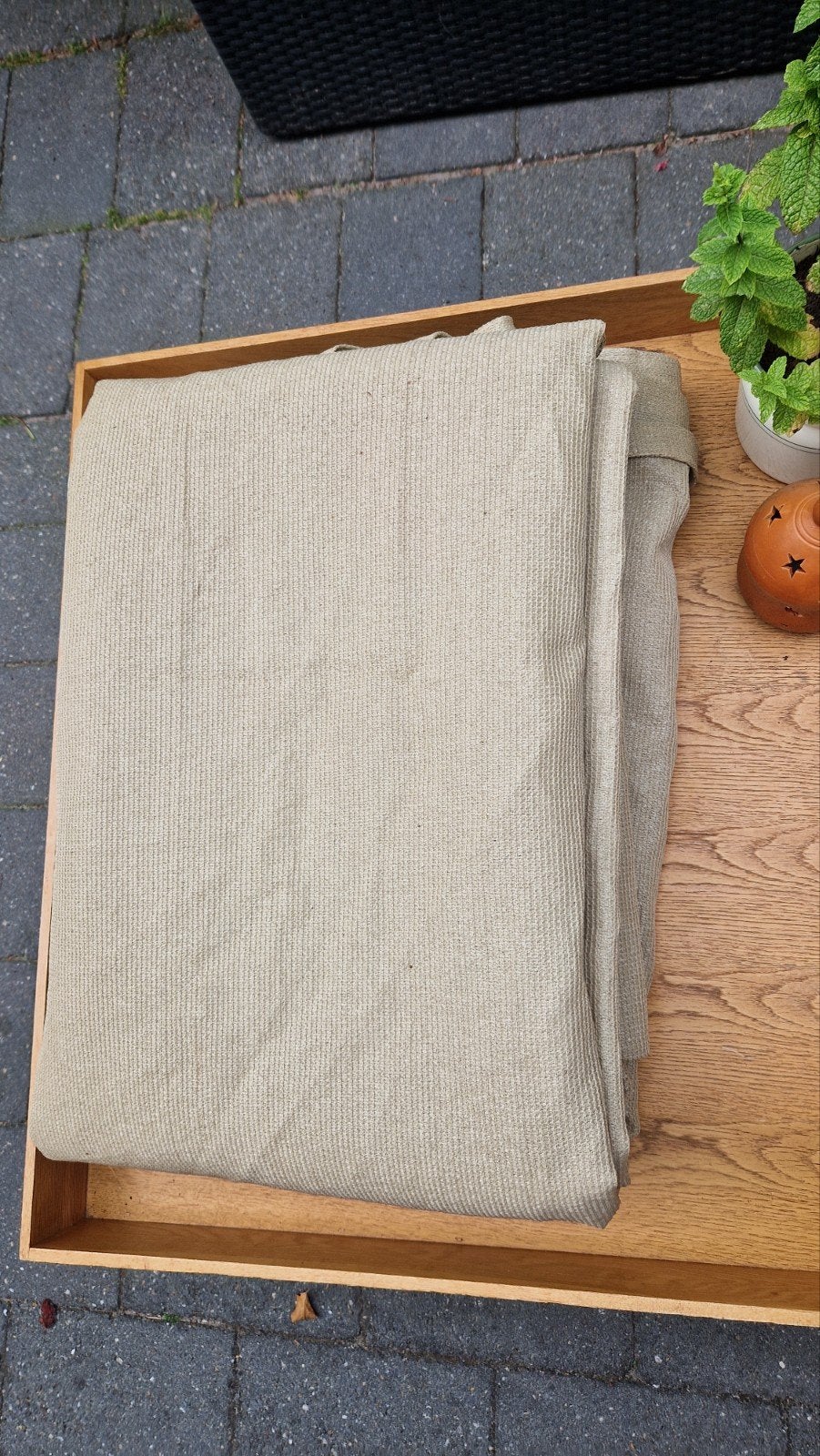 Schaduwdoek Zonnedoek 5x5m Beige Zand, Ophalen of Verzenden