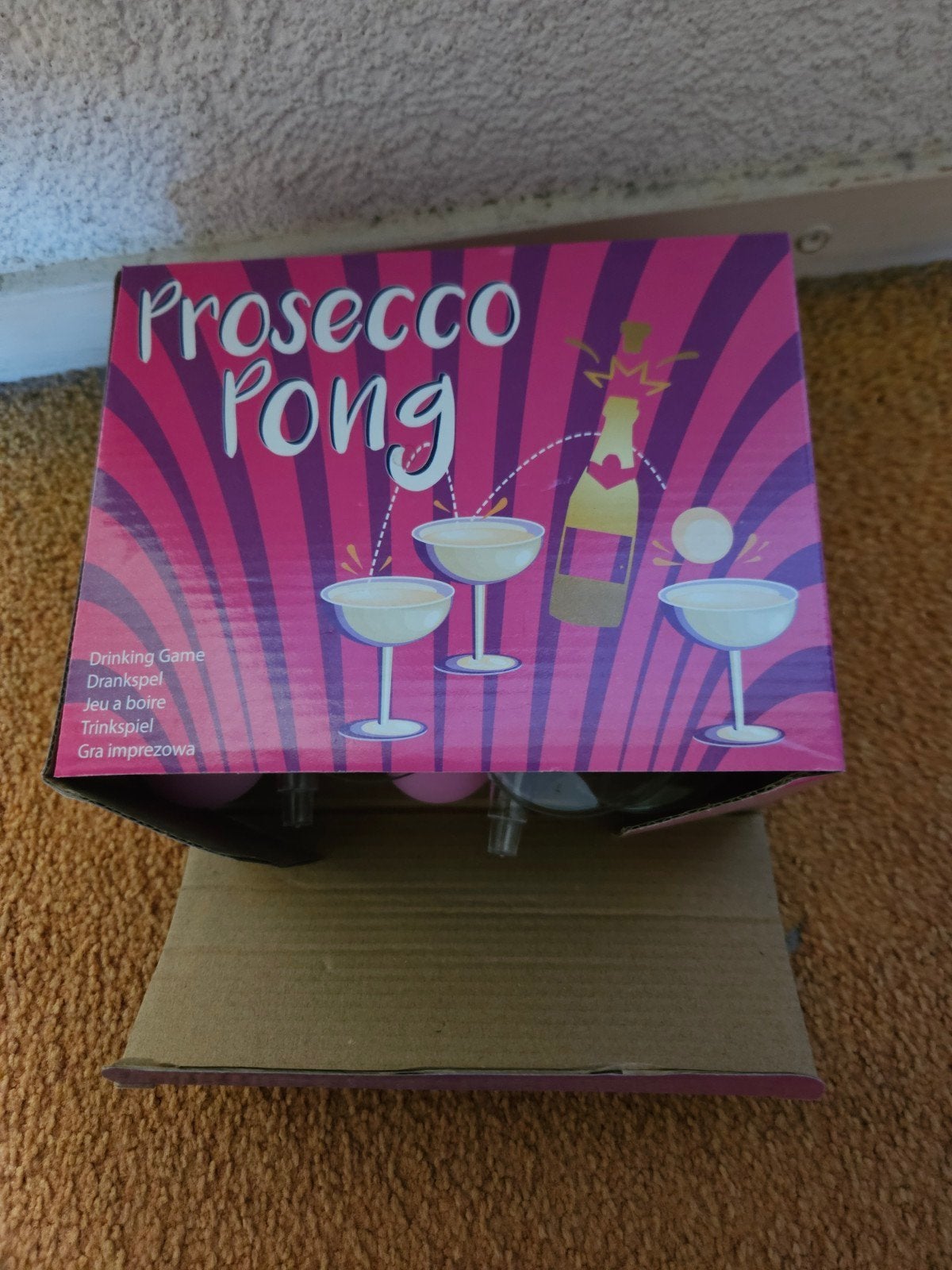 Prosecco Pong Drinkspel - Feestelijk en Nieuw!, Ophalen, Nieuw