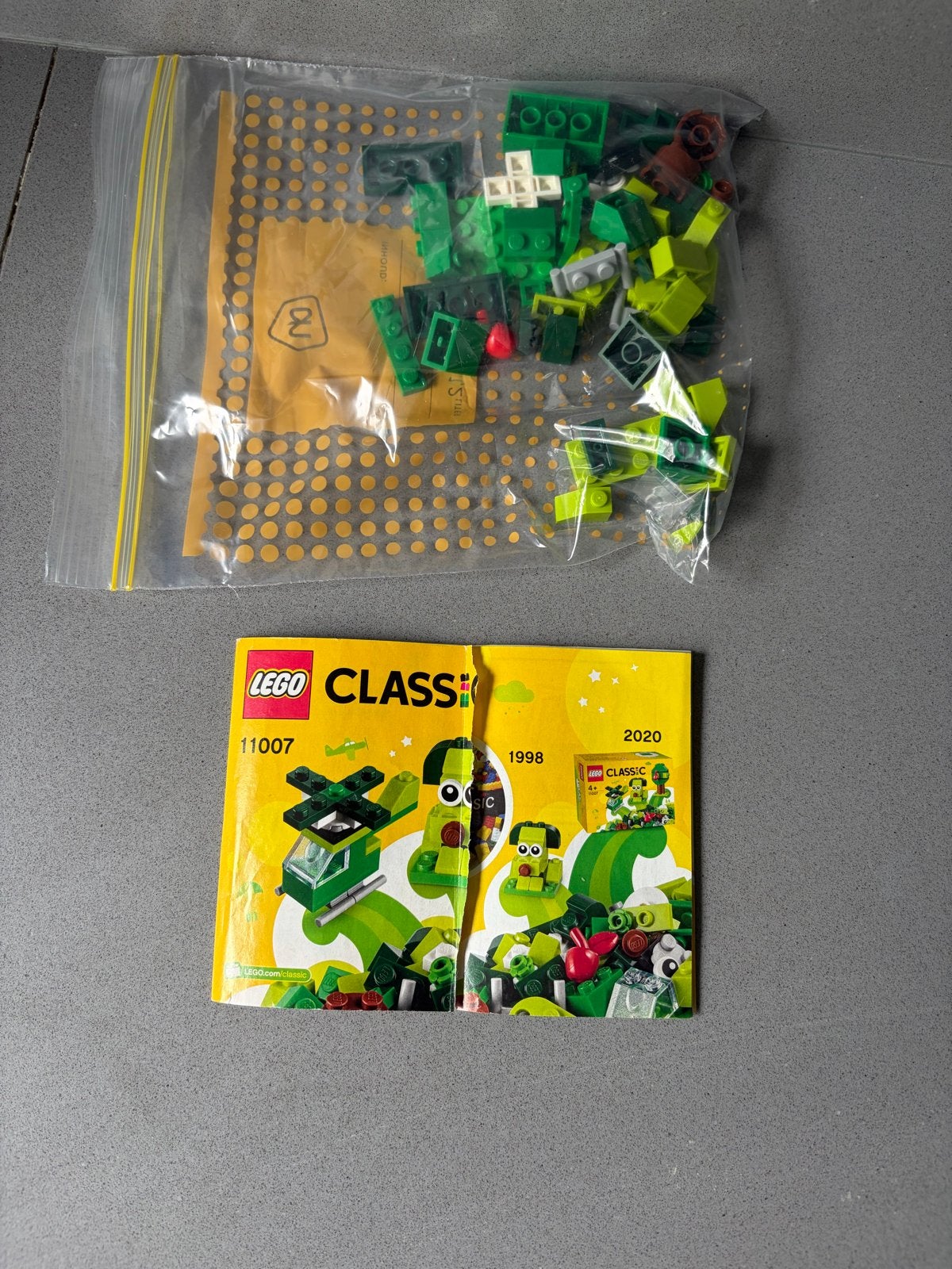 Lego Classic 11007 Creatieve Groene Bouwdoos, Gebruikt, Overige thema's, Lego, Ophalen of Verzenden