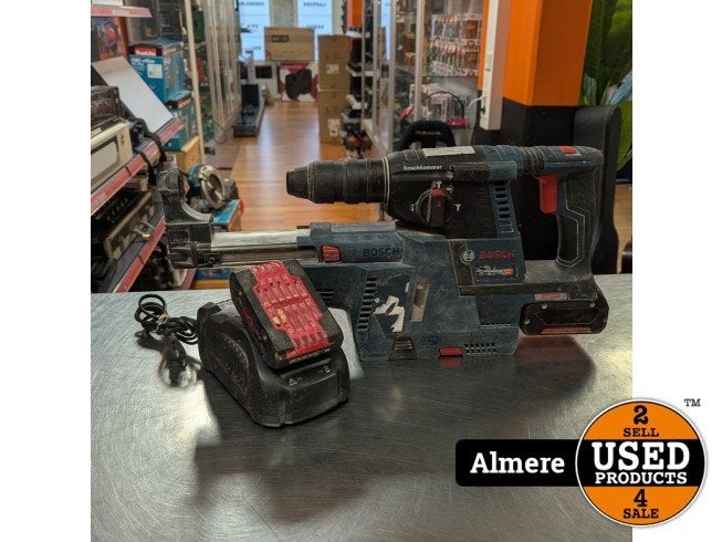 Bosch GBH 18V-26 met stofafzuiging, 2 accu's en een lader, Bosch, Zo goed als nieuw, Support@bosch.com, Robert Bosch GmbH
Robert-Bosch-Platz 1
70839 Gerlingen-SchillerhÃ¶he
Germany