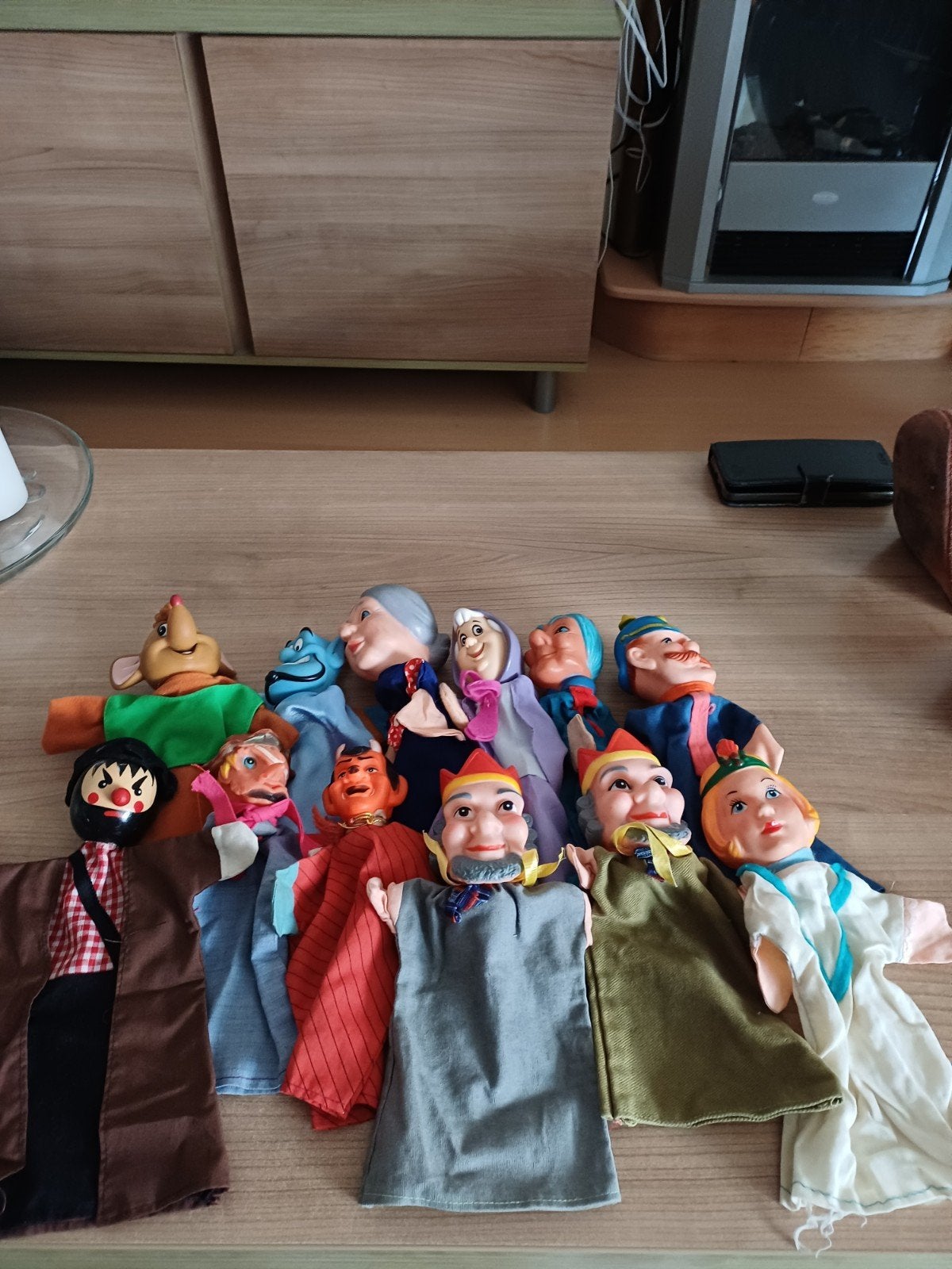 12 Handpoppen - Diverse Figuren voor Poppentheater, Kinderen en Baby's, Speelgoed | Poppen, Ophalen of Verzenden, Gebruikt, Overige typen