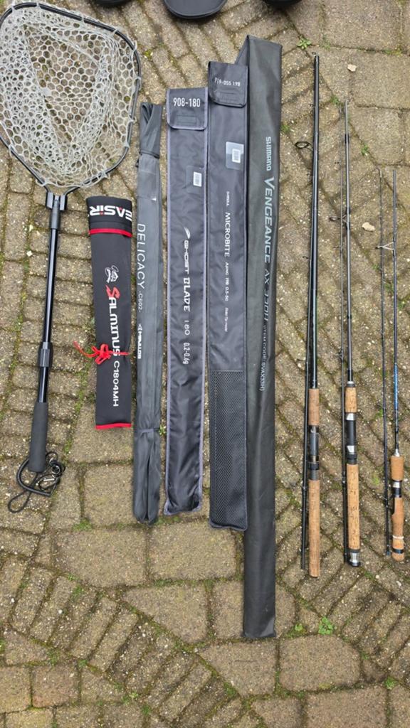 Complete hengelsport uitrusting set, Ophalen, Zo goed als nieuw, Complete hengel