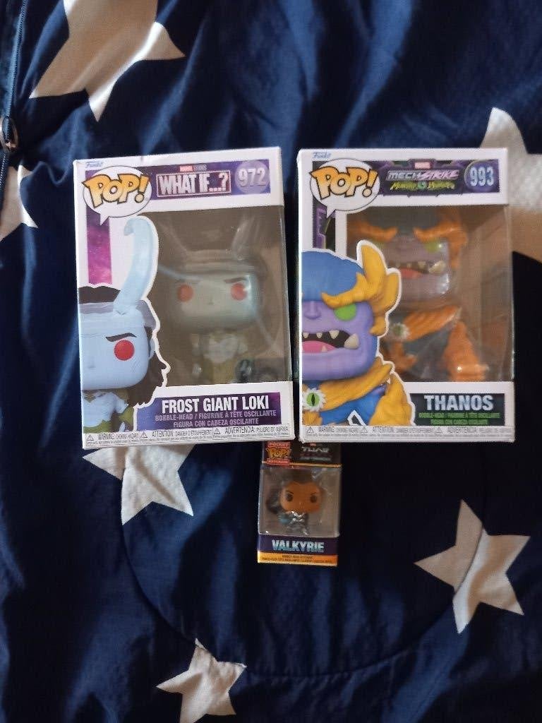 Frost giant loki, valkyrie en thanos funkos pop, Ophalen of Verzenden, Zo goed als nieuw