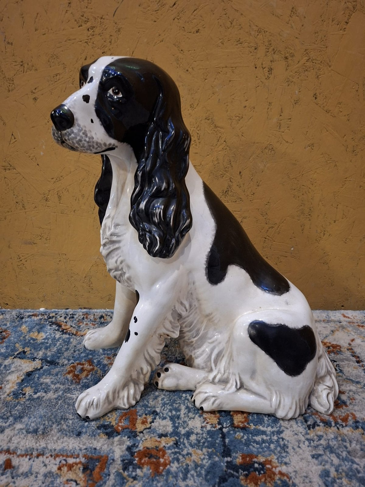 Groot Italiaans vintage beeld Cocker Spaniel keramiek, Ophalen, Dier