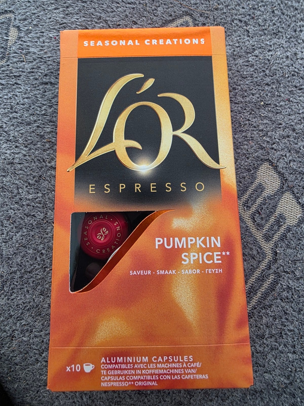 L'OR Espresso Pumpkin Spice Nespresso Compatibele Capsules, Koffiepads en cups, Overige modellen, 10 kopjes of meer, Nieuw
