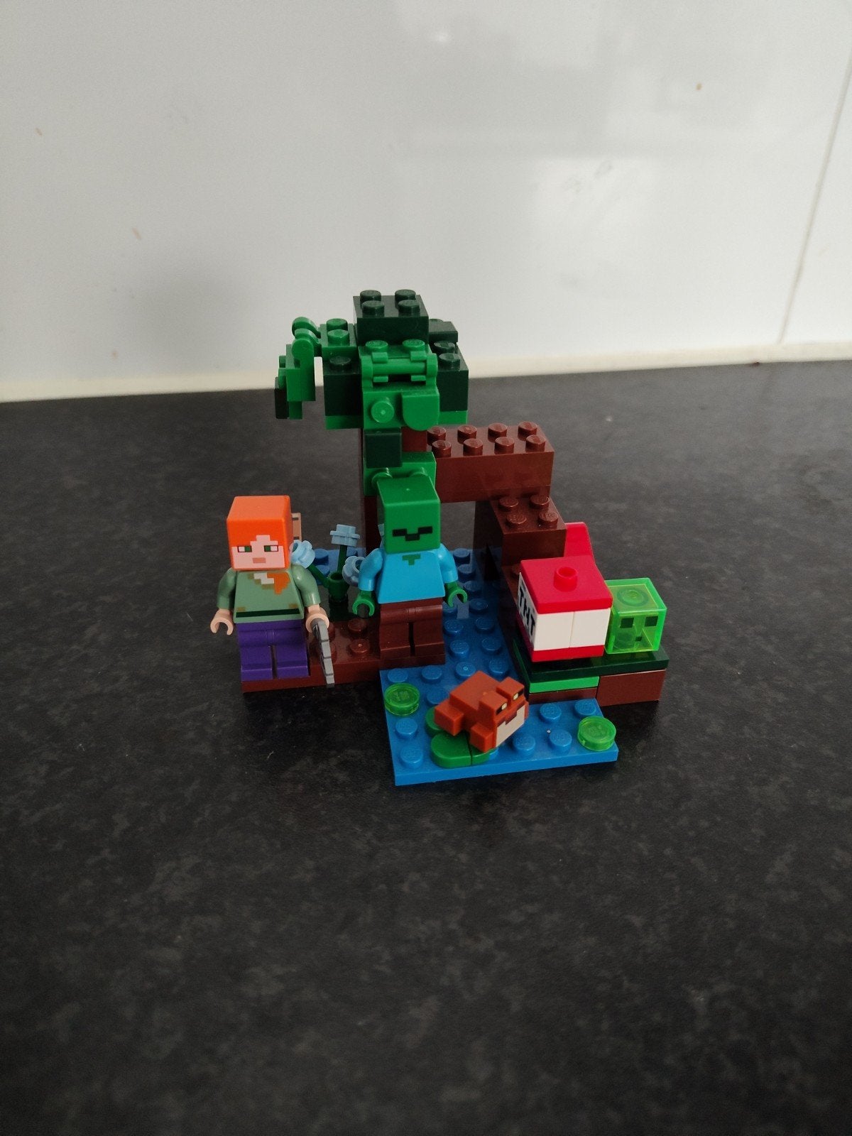LEGO Minecraft De Moerasavontuur 21240, Ophalen, Zo goed als nieuw, Overige merken