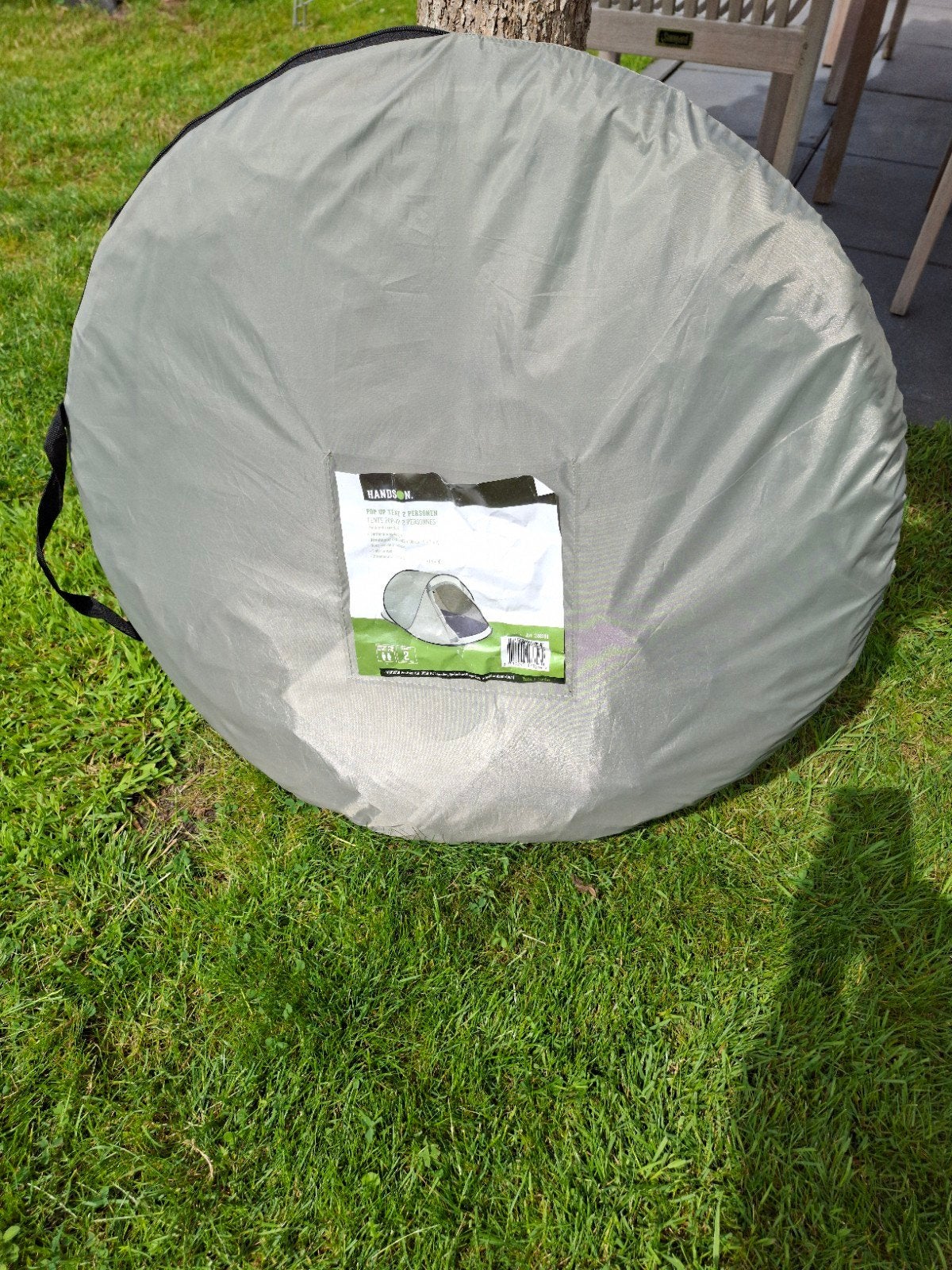 Twee persoons pop up tent, Ophalen, Zo goed als nieuw, Tot en met 2