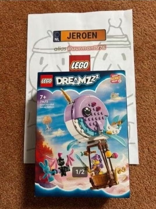 Lego 71472 DreamZzz Izzie's narwal-luchtballon (nieuw&misb), Overige thema's, Inclusief extra onderdelen, Lego, Nieuw
