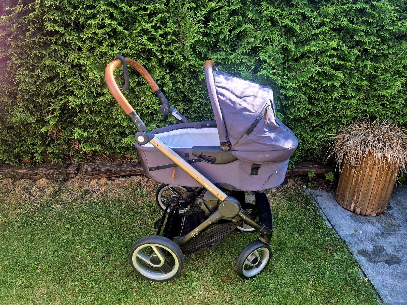 Mutsy Evo kinderwagen met reiswieg, buggy en accessoires, Ophalen, Gebruikt, Combiwagen, Mutsy