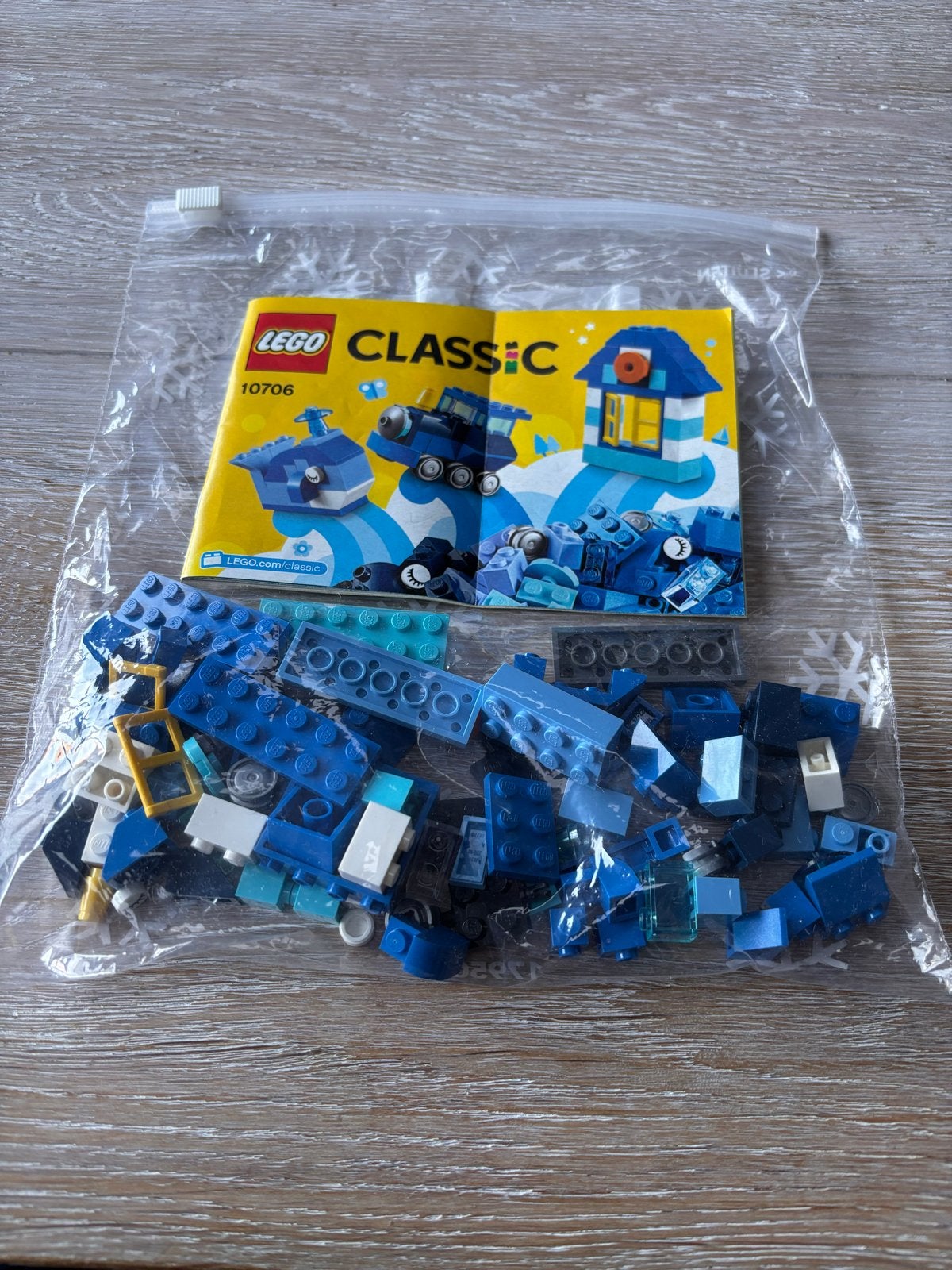 LEGO Classic 10706 Blauwe Creatieve Bouwdoos, Ophalen of Verzenden, Zo goed als nieuw