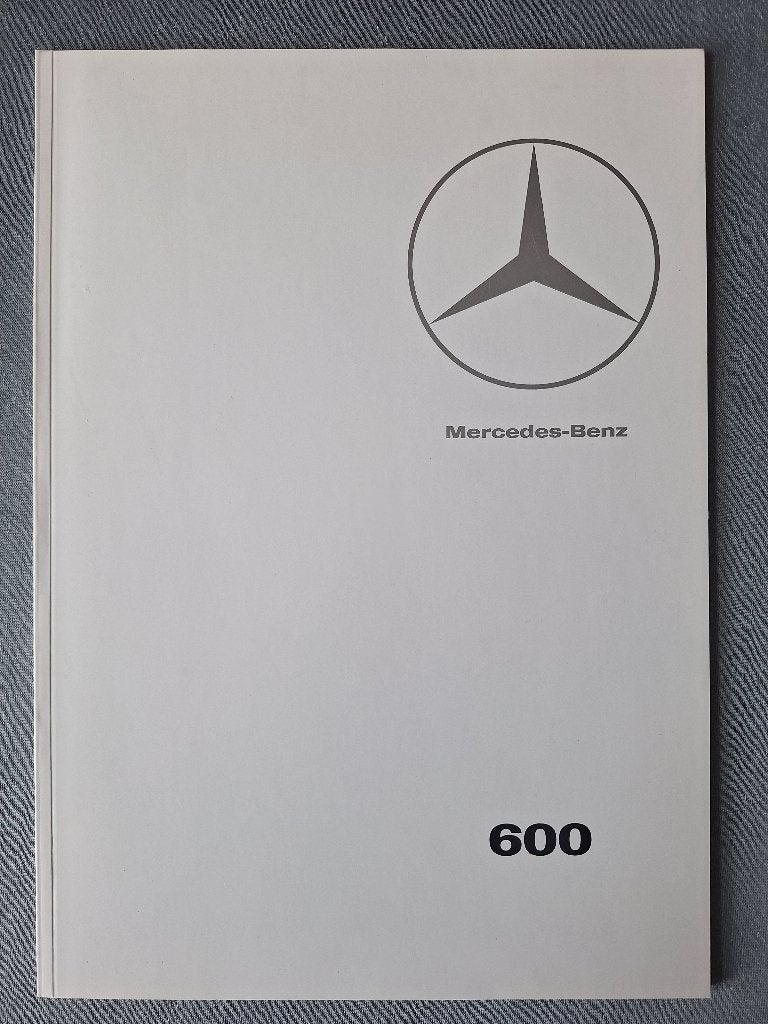 Brochure MERCEDES-BENZ 600 - 1965 Duits  (MB Reprint)., Ophalen of Verzenden, Zo goed als nieuw, Mercedes