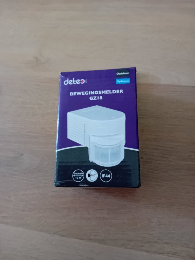 Bewegingsmelder -180 Graden - Buiten, Ophalen of Verzenden, Nieuw, Netvoeding, Minder dan 50 watt