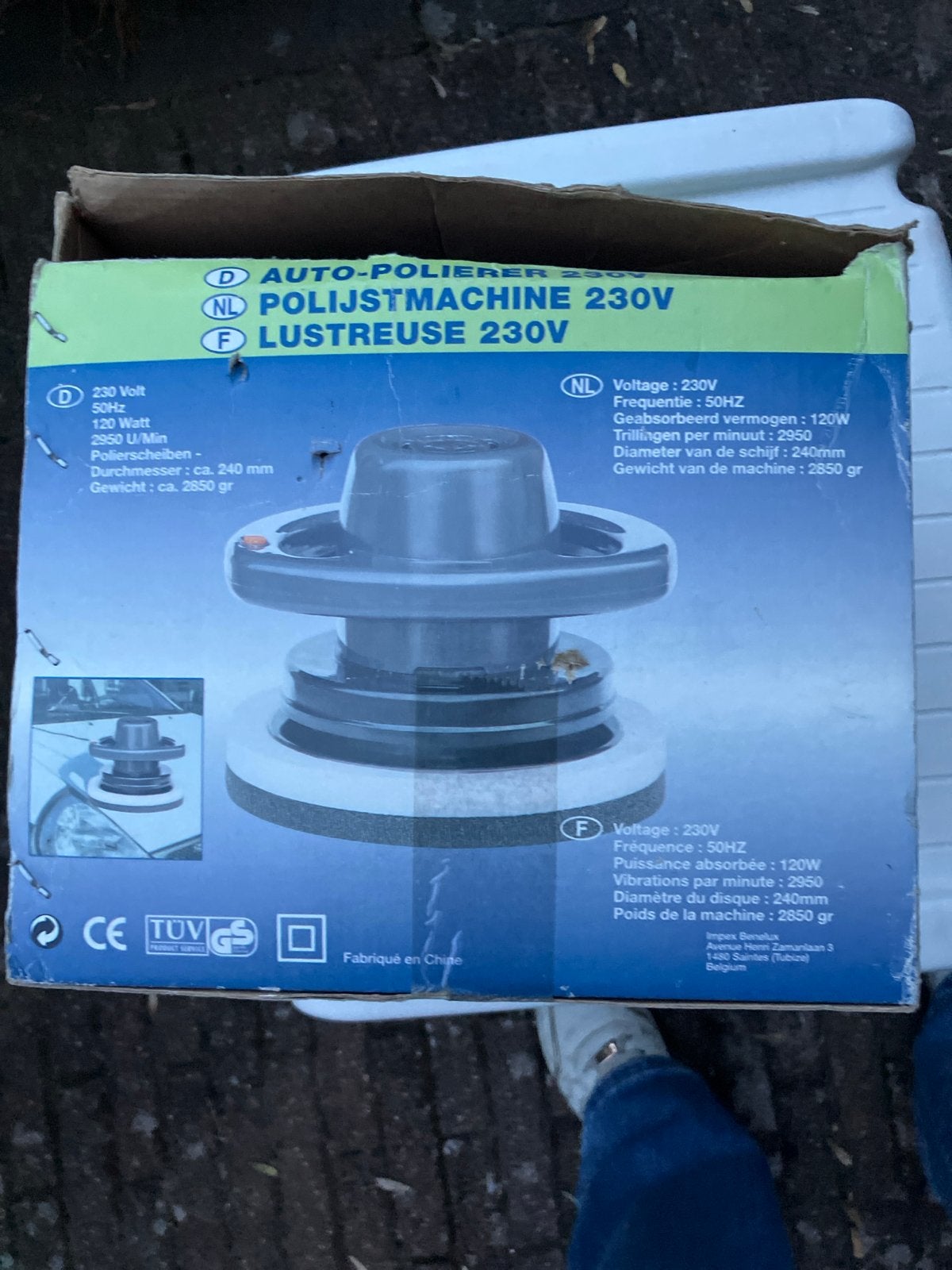 Auto-Polijstmachine 230V - Voor auto, boot, caravan, Ophalen, Zo goed als nieuw