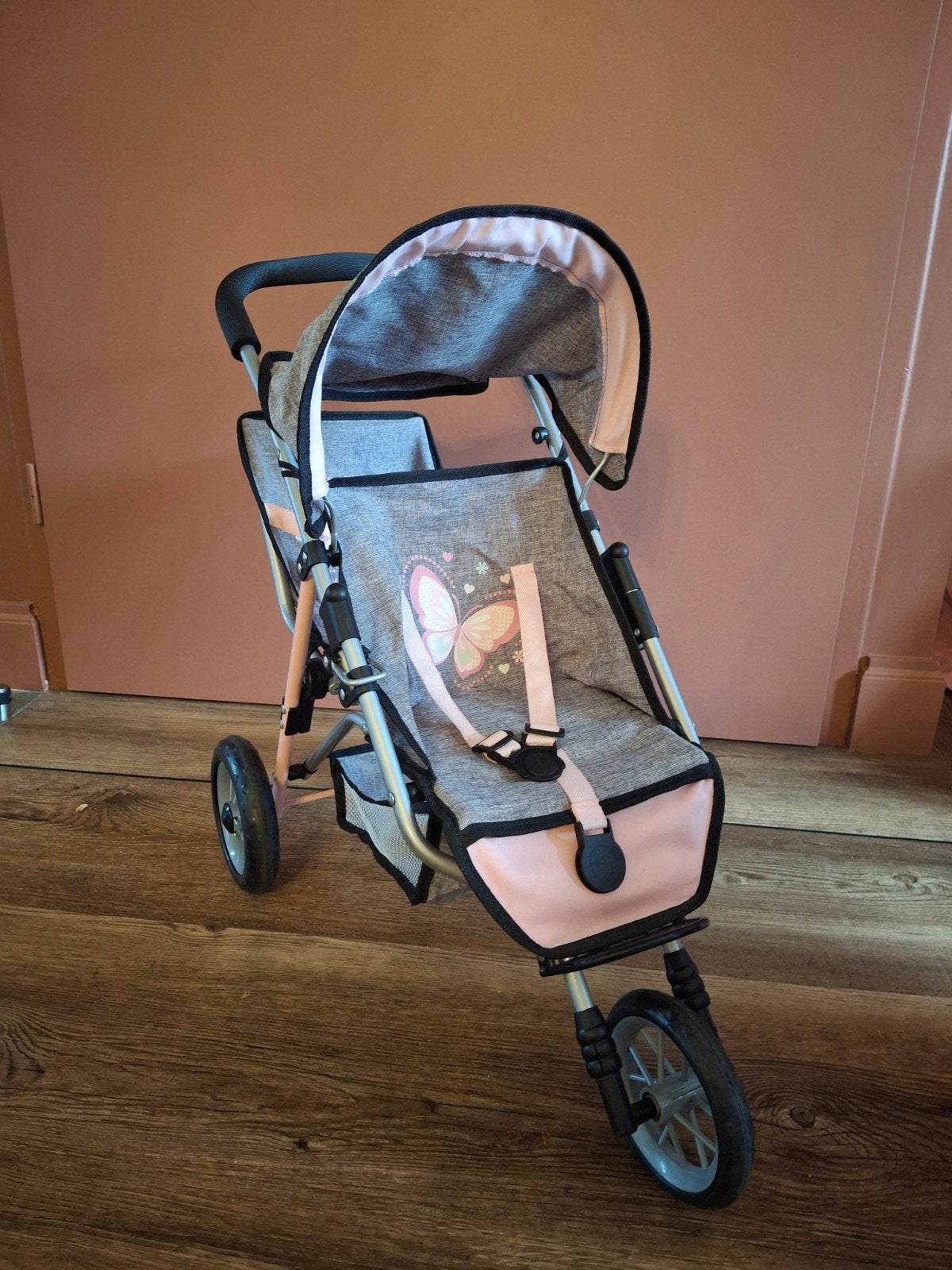 Super leuke tweelingbuggy voor de pop, Kinderen en Baby's, Speelgoed | Poppen, Ophalen, Zo goed als nieuw, Babypop
