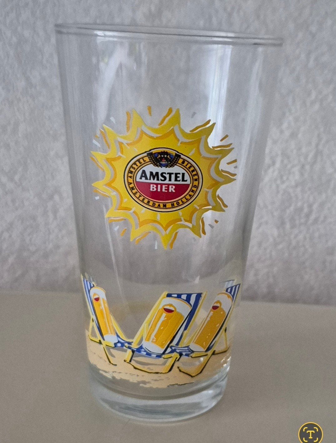 6 Amstel zomer glazen, Verzamelen, Ophalen, Zo goed als nieuw, Bierglas