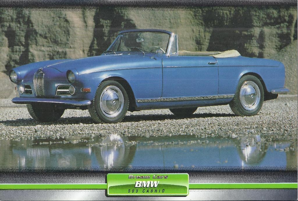 Ma533 foto dream cars bmw 503 cabrio -, 1980 tot heden, Foto, Ophalen of Verzenden, Zo goed als nieuw
