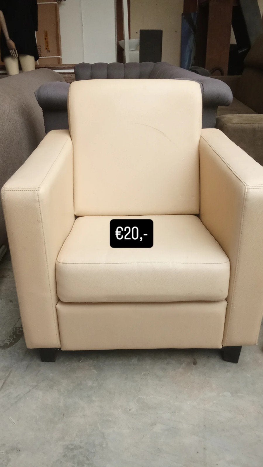 fauteuils - banken - stoelen. meubel kringloop Lelystad, ., 75 tot 100 cm, Ophalen of Verzenden, Zo goed als nieuw