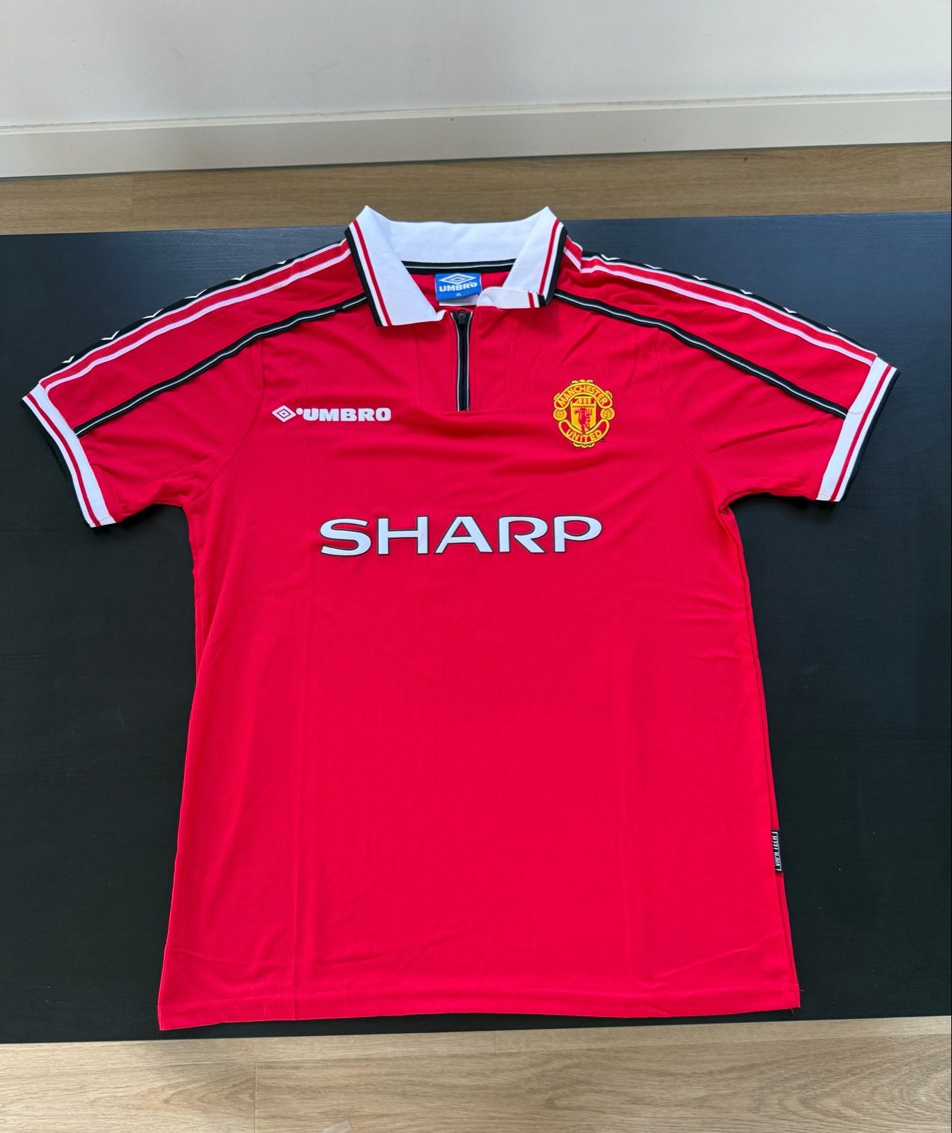 Vintage Manchester United 1998/2000 Beckham #7 Thuisshirt XL, Maat XL, Verzenden, Zo goed als nieuw, Shirt