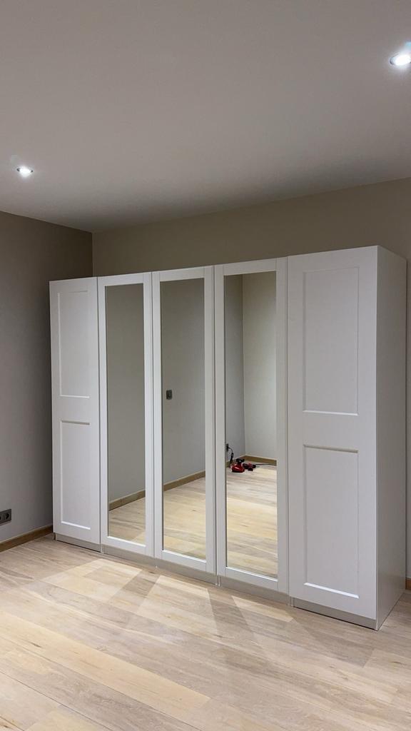 IKEA Pax Kast 250x58x236 cm , 5 deurs 3 spiegels, Huis en Inrichting, Kasten | Kledingkasten, Ophalen, 200 cm of meer, Zo goed als nieuw