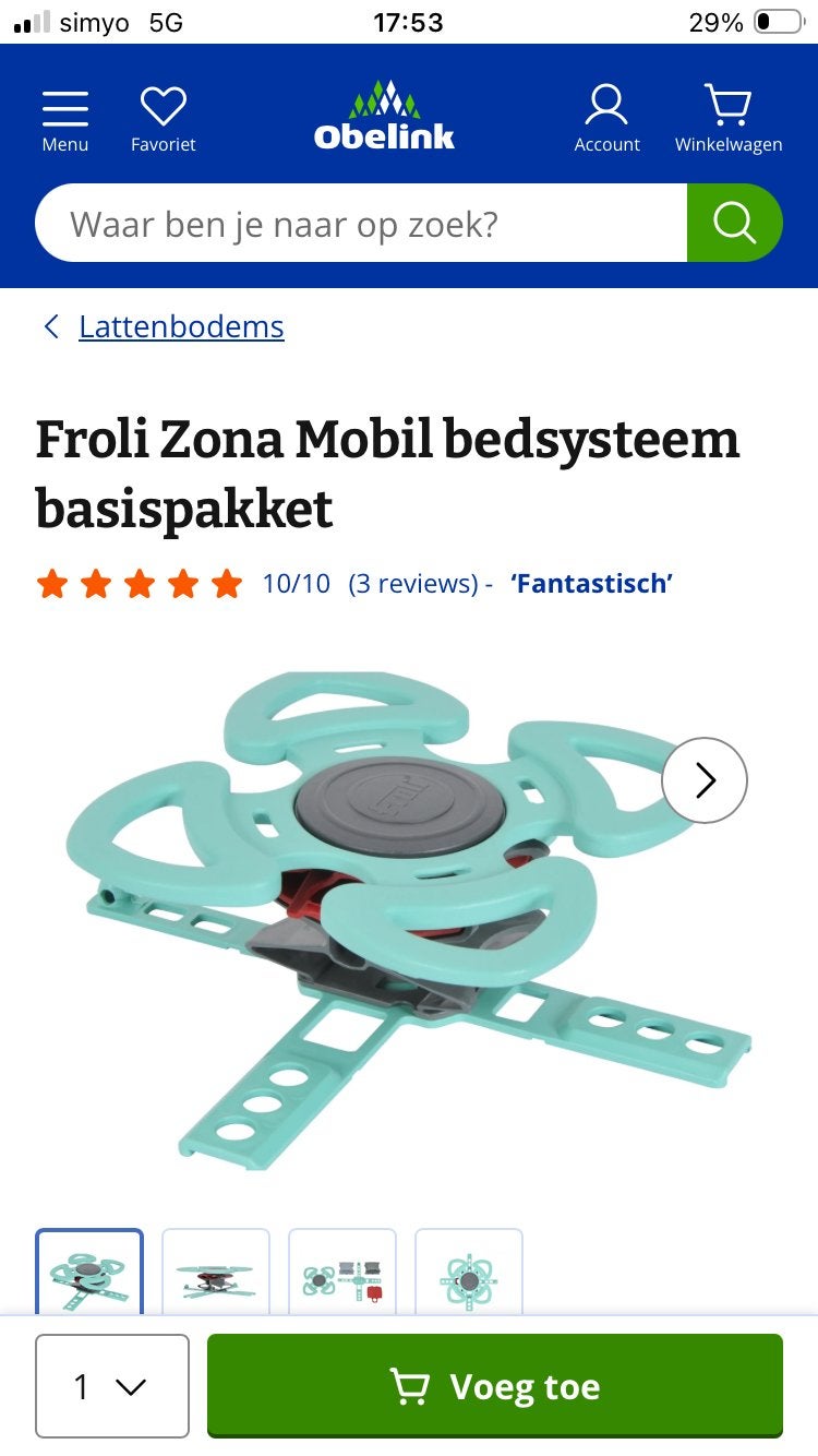 Gratis Froli zona bedsysteem voor camper of boot, Ophalen, Gebruikt