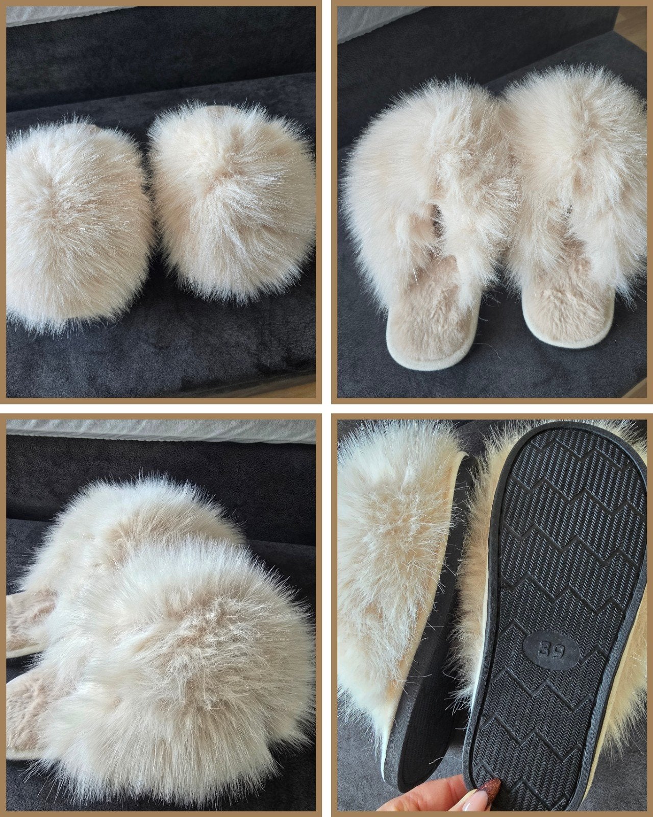 2 paar nieuwe pantoffels, Beige, Nieuw, Ophalen of Verzenden, Pantoffels of Sloffen
