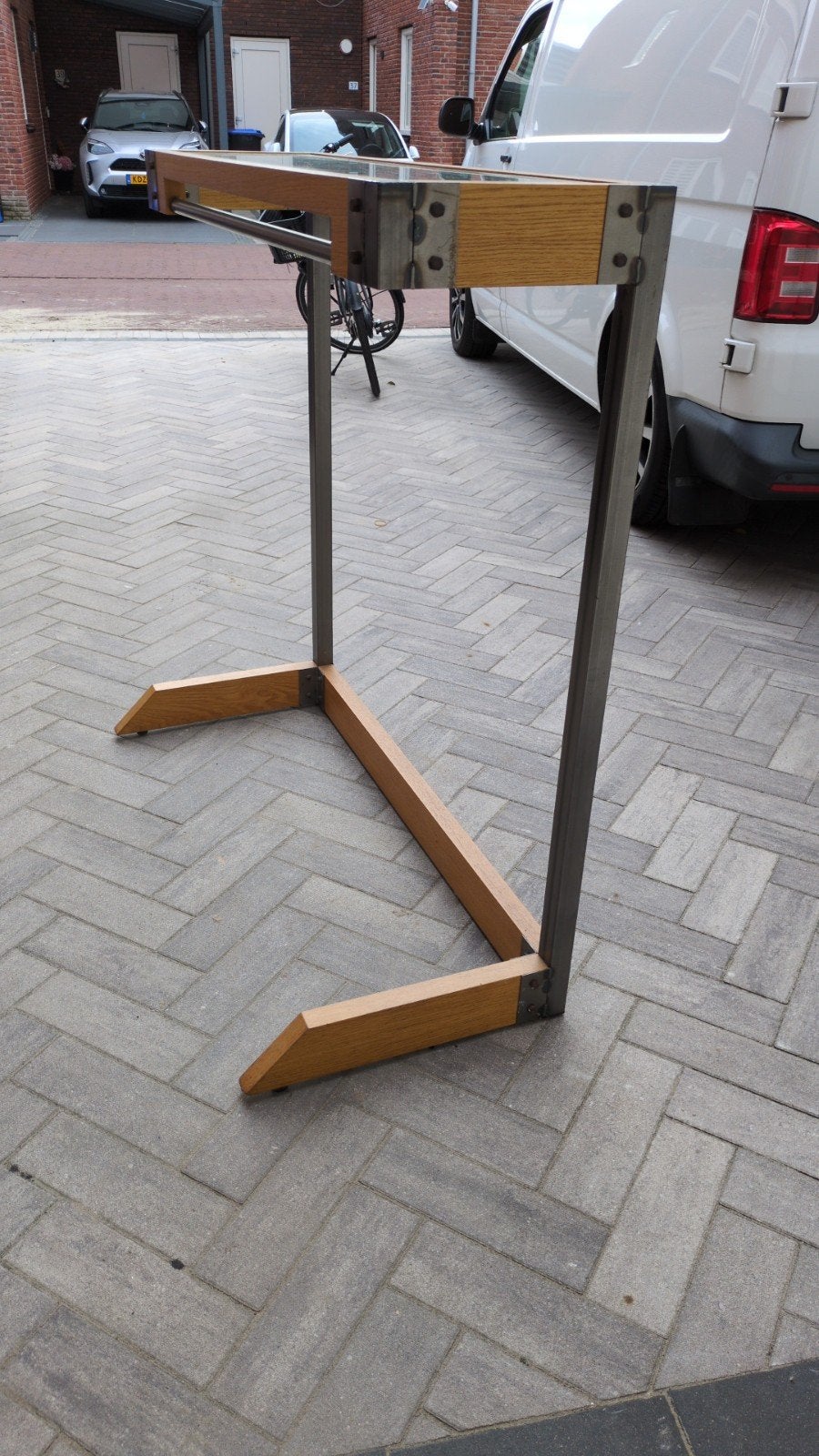 Stevig vrijstaand kledingrek GRATIS, Ophalen, Overige materialen, Staande kapstok, 100 tot 150 cm