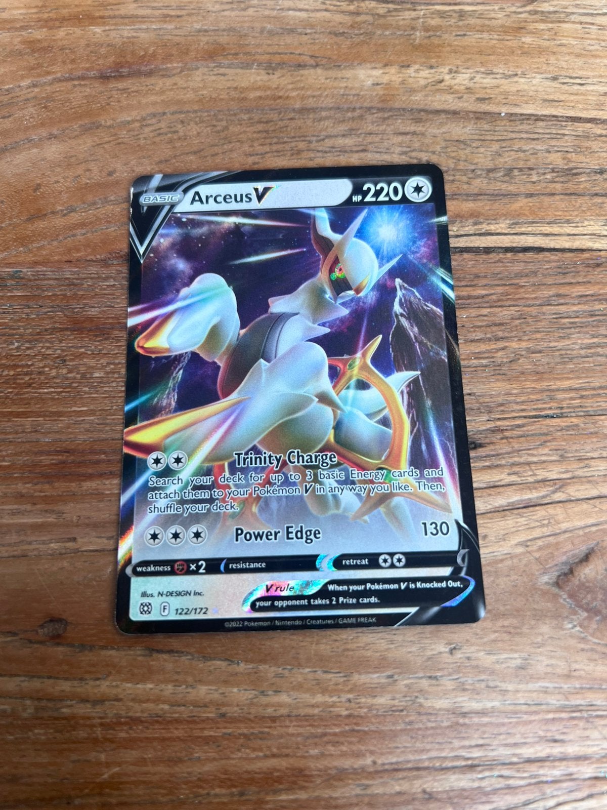 Pokemon Card Arceus V, Ophalen of Verzenden, Zo goed als nieuw, Losse kaart
