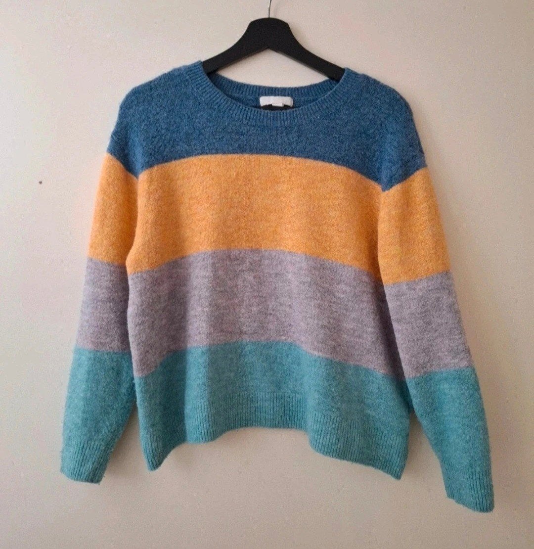 H&M gestreepte trui - Maat S - Zo goed als nieuw, Kleding | Dames, H&M, Meerkleurig, Ophalen of Verzenden, Zo goed als nieuw