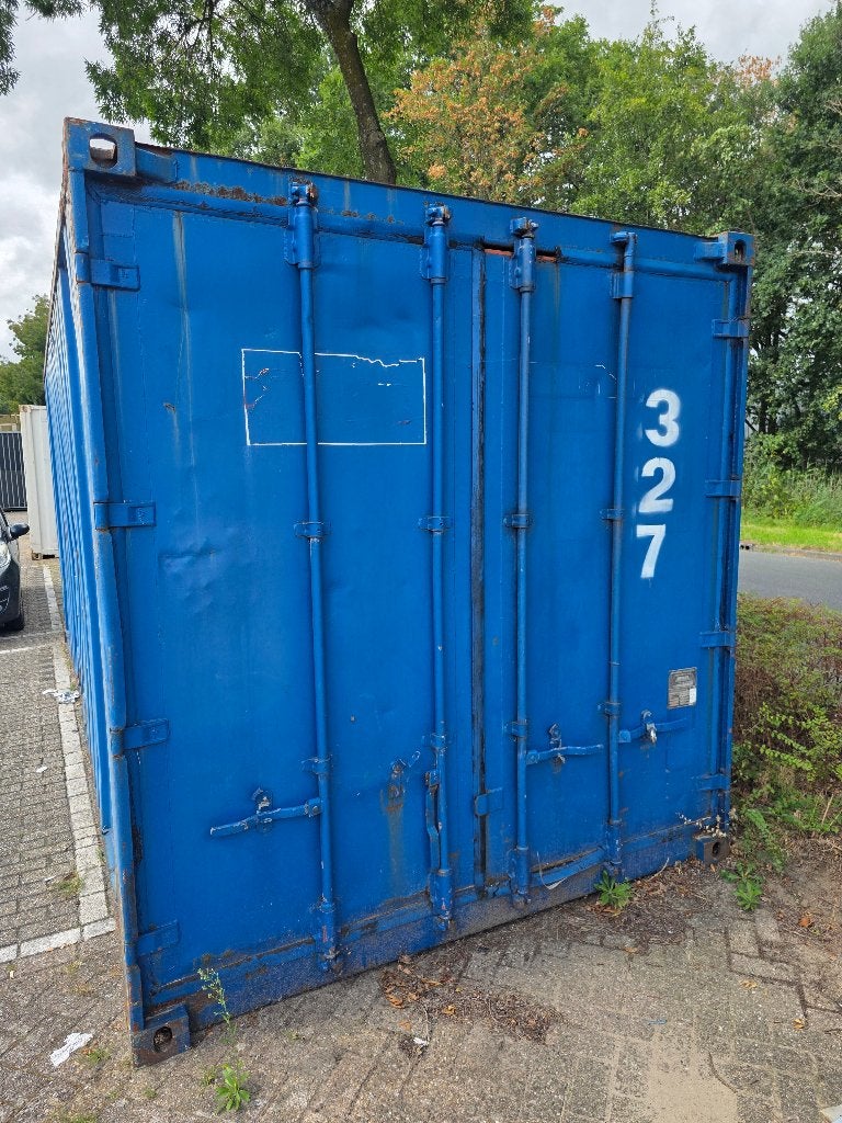 Zeecontainer 20ft blauw, Ophalen, Pakketservice Breda, Info@pakketservice-breda.nl, Mijkenbroek 48 Breda