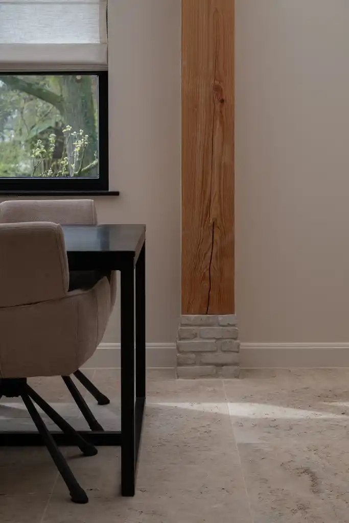 Travertin natuursteen tegels restpartij 16 tegels, Ophalen, 60 cm of meer, 40 tot 60 cm, 5 tot 10 m²