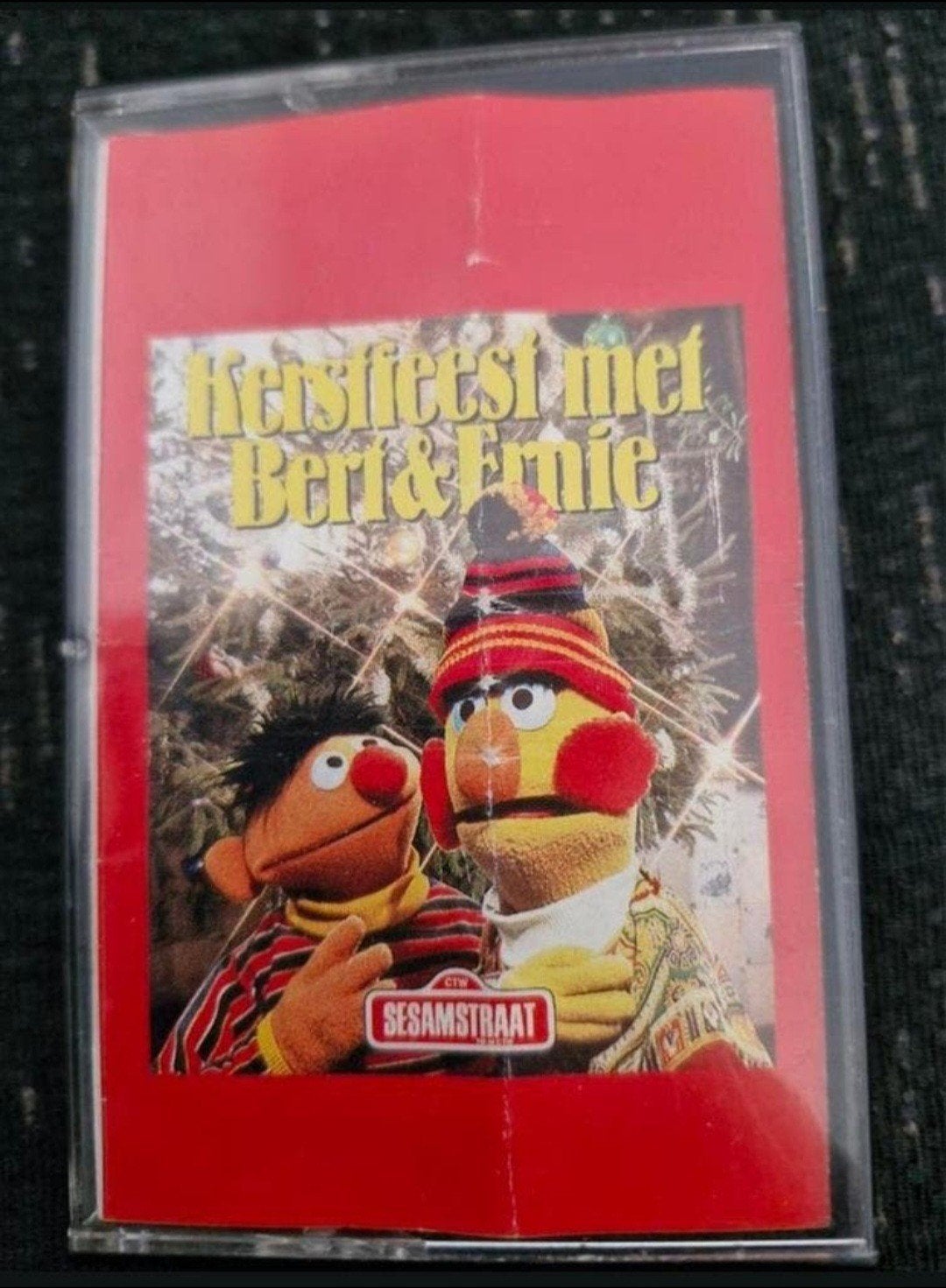 Cassettebandje Kerstfeest met Bert & Ernie, Gebruikt, Kinderen en Jeugd, 1 bandje, Ophalen of Verzenden