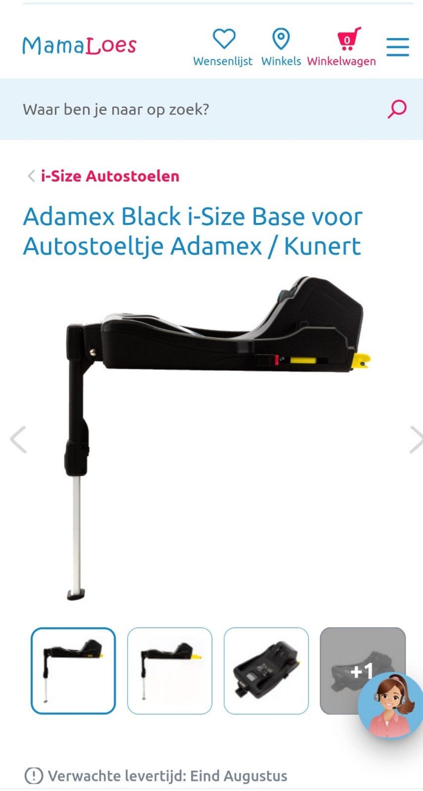 Isofix Adamex Black i-Size Base, Ophalen, Zo goed als nieuw, Maxi-Cosi, Isofix