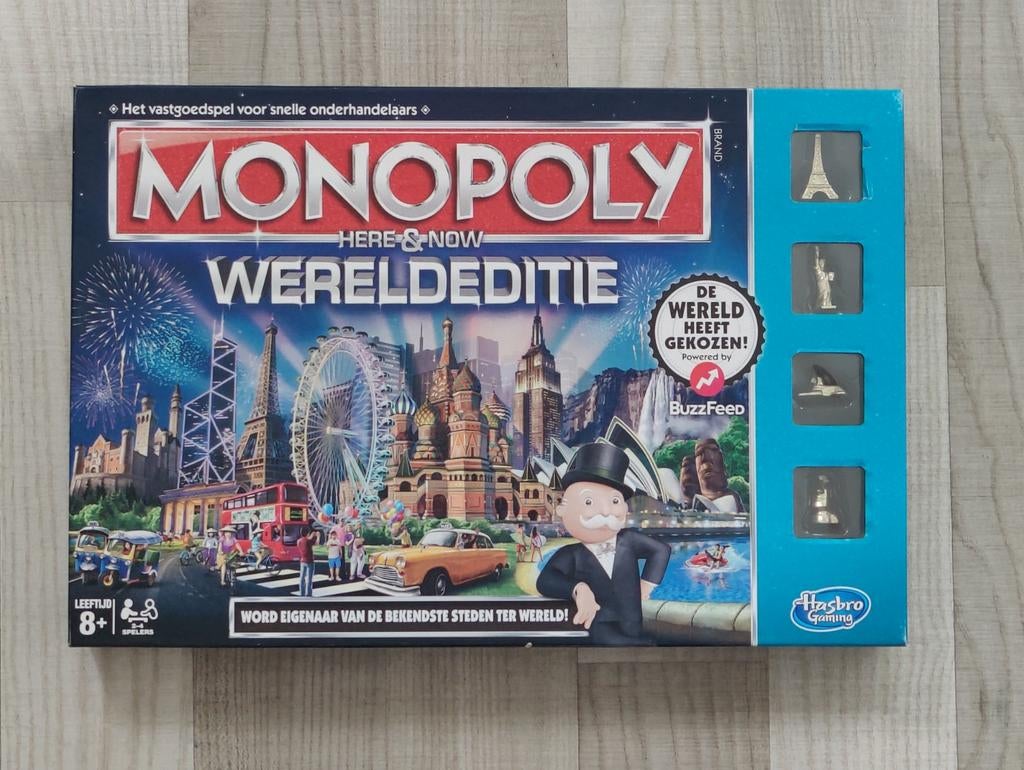 Monopoly Wereldeditie - 1x gespeeld., Hobby en Vrije tijd, Gezelschapsspellen | Bordspellen, Een of twee spelers, Ophalen of Verzenden