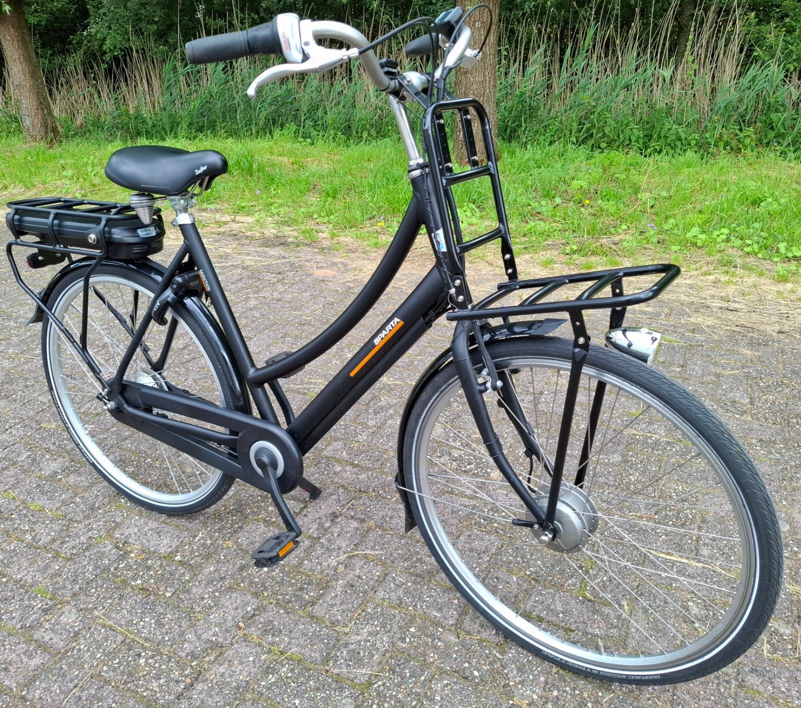 Zeer nette elektrische Sparta transportfiets, Nieuwe accu✅️, Ophalen, Versnellingen, Batavus, 56 cm of meer