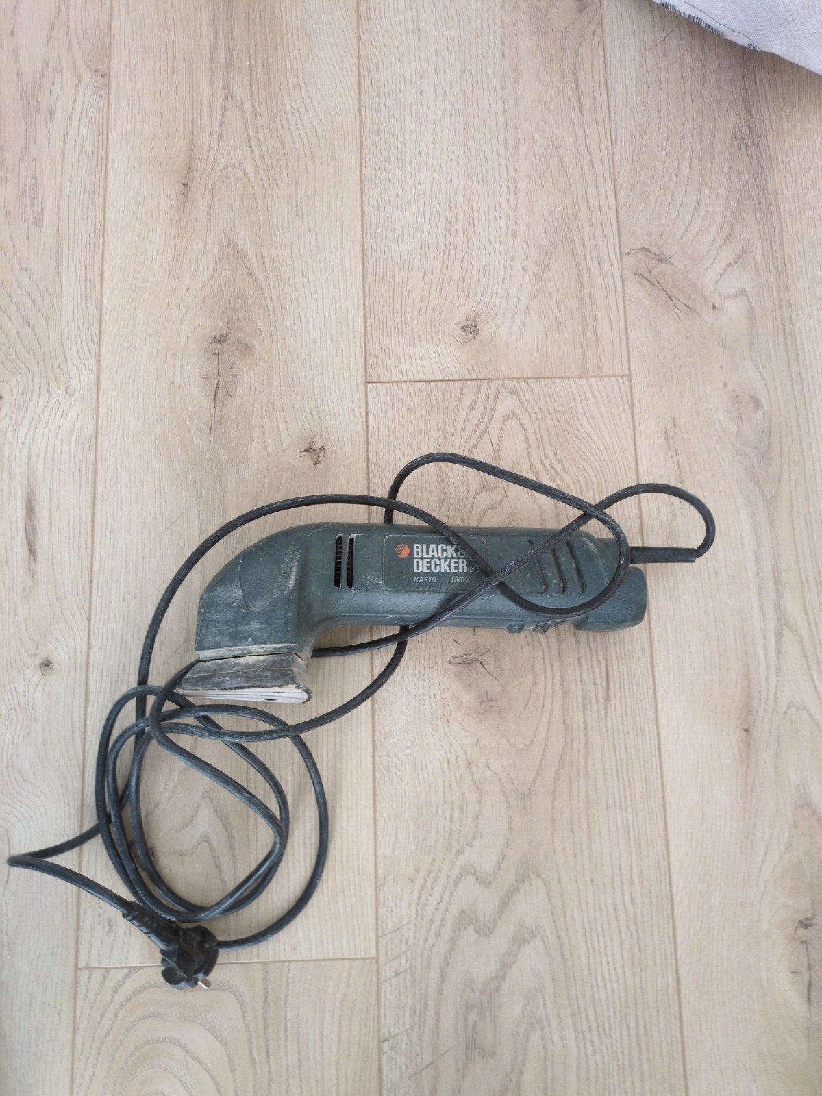 Black & Decker KA510 Vlakschuurmachine 180W, Ophalen of Verzenden, Gebruikt, Minder dan 600 watt, Vlakschuurmachine