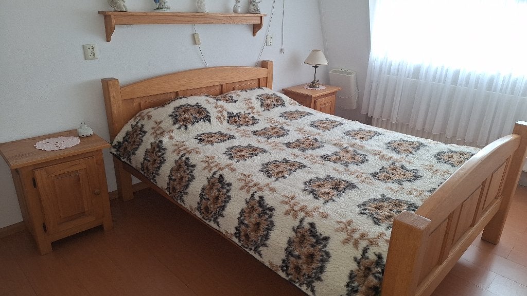 Slaapkamer, Huis en Inrichting, Slaapkamer | Bedden, Ophalen, Overige kleuren, Blank eiken, Tweepersoons