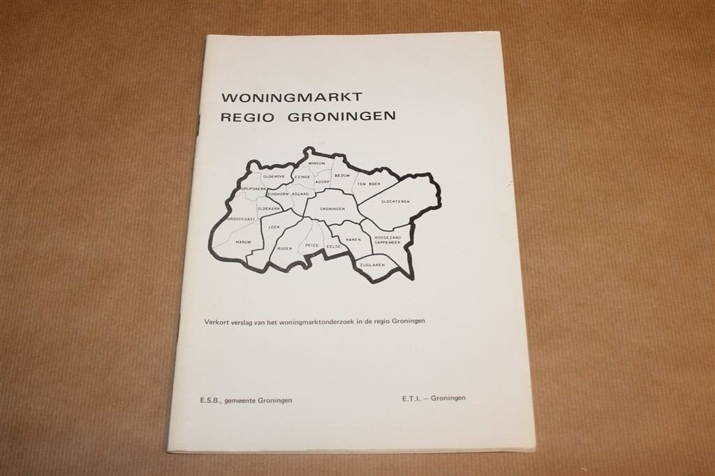 Woningmarkt Regio Groningen — Verslag Woningonderzoek 1974, Ophalen of Verzenden, Gelezen