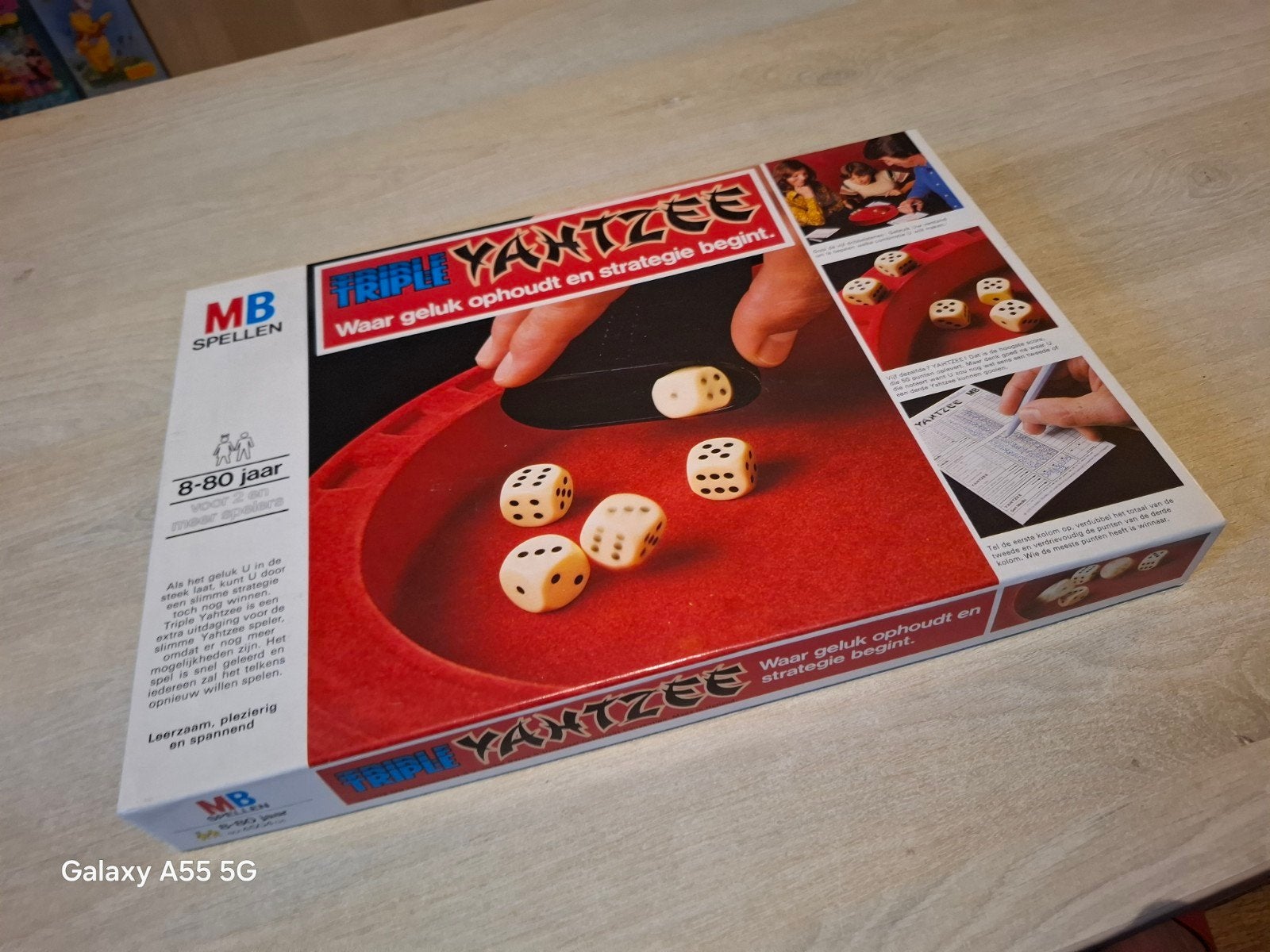 Triple Yahtzee dobbelspel - MB Spellen, Hobby en Vrije tijd, Gezelschapsspellen | Bordspellen, Ophalen of Verzenden, Consumercare@hasbro.nl