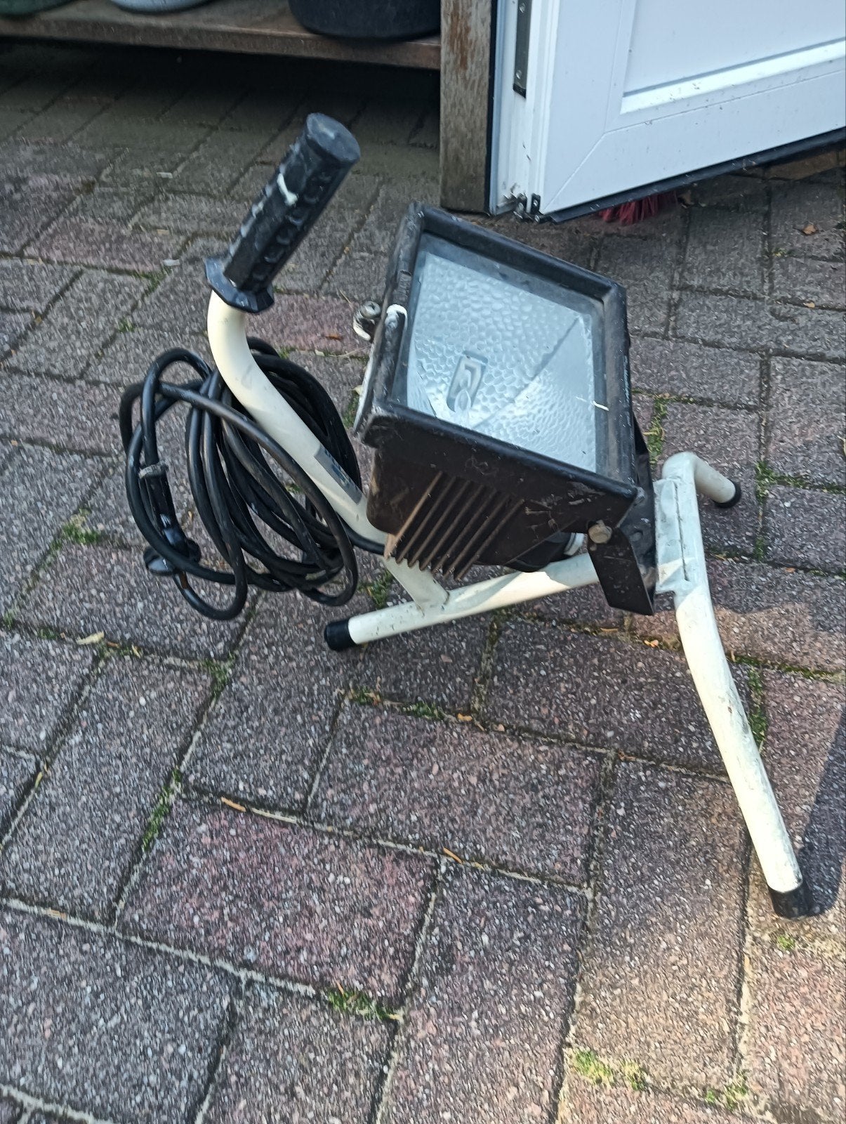 Bouwlamp werkt goed, Ophalen, Gebruikt, Met statief, Lamp met armatuur
