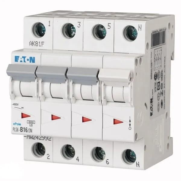 Eaton Installatieautomaat 16A B-Karakter 3P+N, Ophalen of Verzenden
