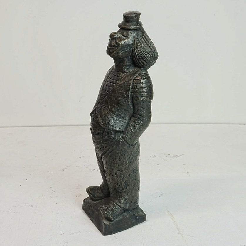 Clown sculptuur van klei., Ophalen of Verzenden, Zo goed als nieuw, Overige typen