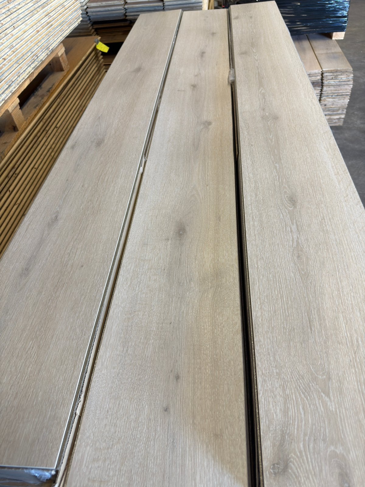 Pvc klik vloer eiken look 148 m2 23,5 cm breed NIEUW, Ophalen, Kunststof, Nieuw, Vloerdelen of -planken