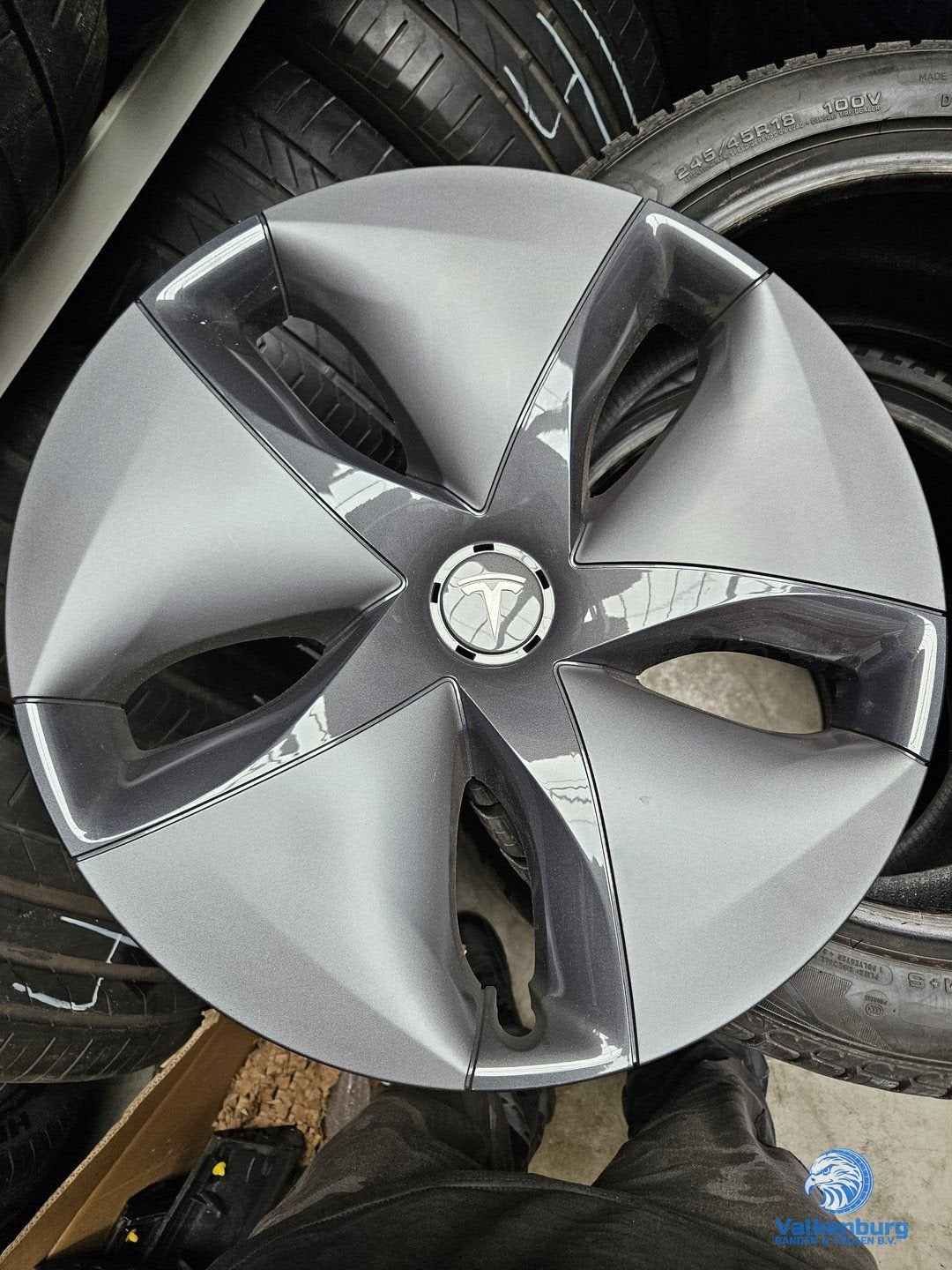 ORIGINELE Tesla Model 3 Aero wieldop 18 inch, Auto diversen, Wieldoppen, Gebruikt, -, Verzenden, -